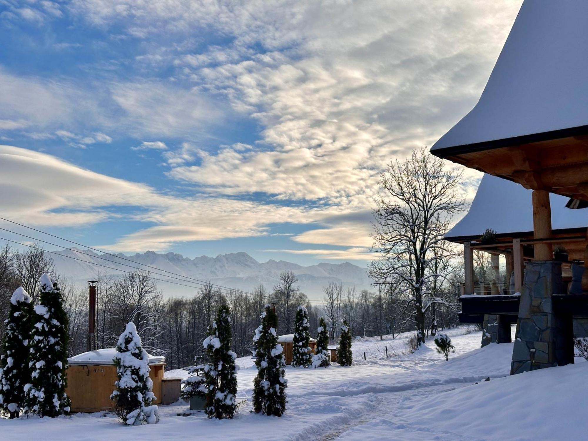 Na Skraju Lasu Domki Z Balia, Jacuzzi Bialy Dunajec Exterior photo